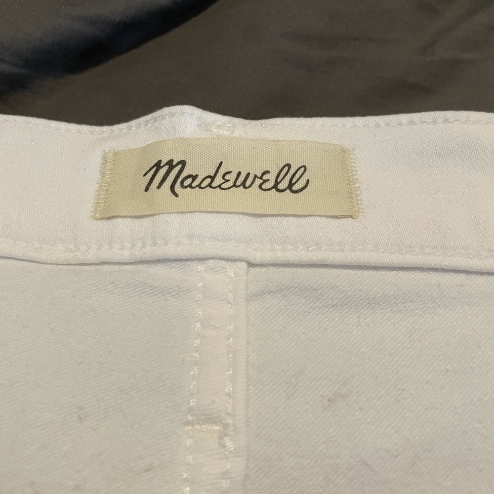 Madewell 10" High-Rise Skinny Crop White Jeans - Picture 9 of 11
